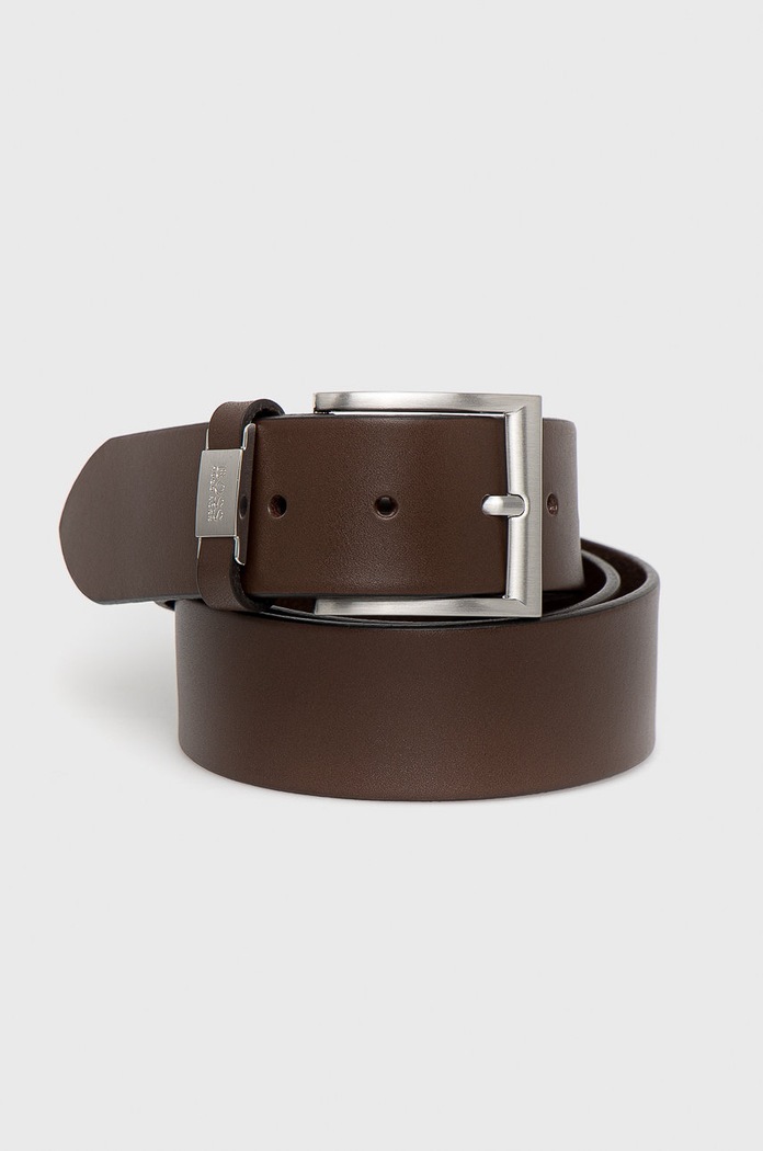 BOSS curea de piele maro 50224631.NOS