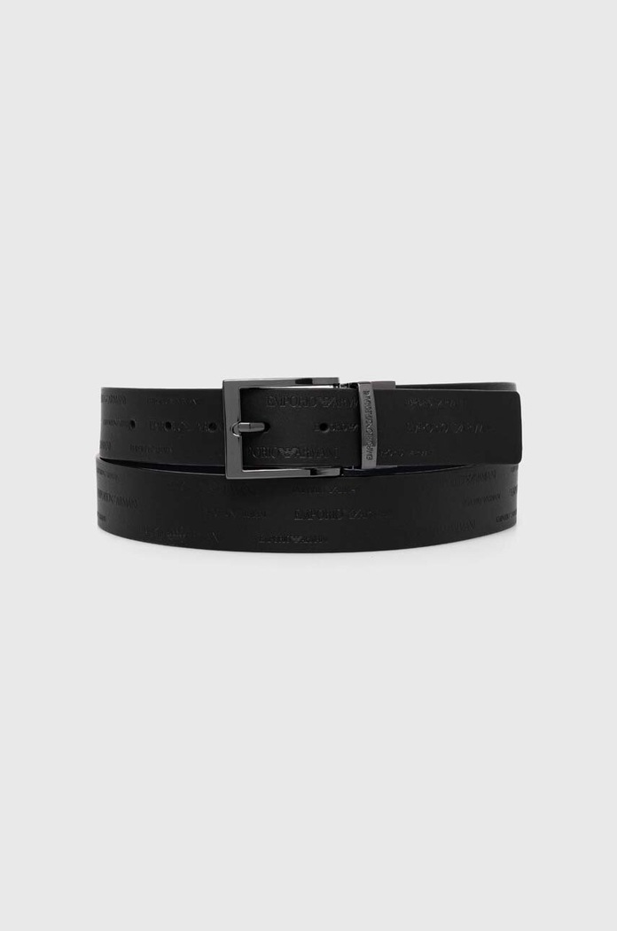 Emporio Armani Oboustranný kožený pásek Emporio Armani černá Y4S426.YTU5J.NOS