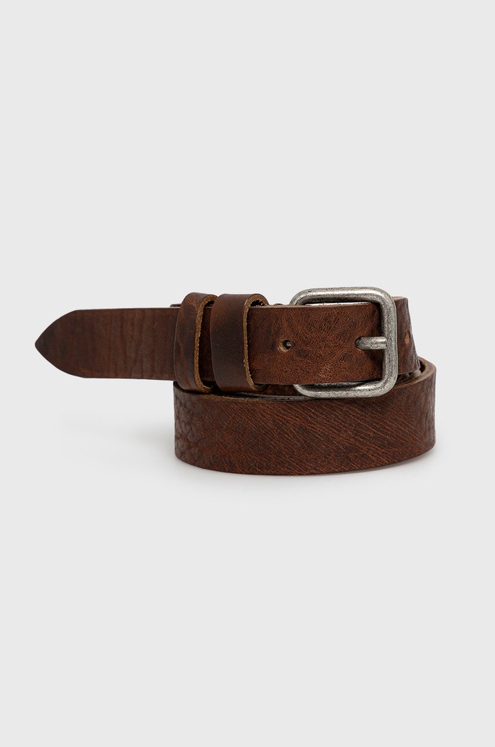 Kožený pásek Jack & Jones hnědá 12192622