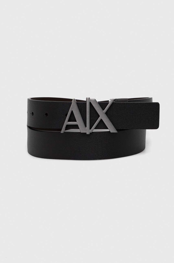 Oboustranný kožený pásek Armani Exchange černá 951017.CC505.NOS
