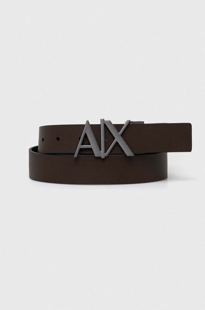 Oboustranný kožený pásek Armani Exchange 951017.CC505.NOS černá AA00