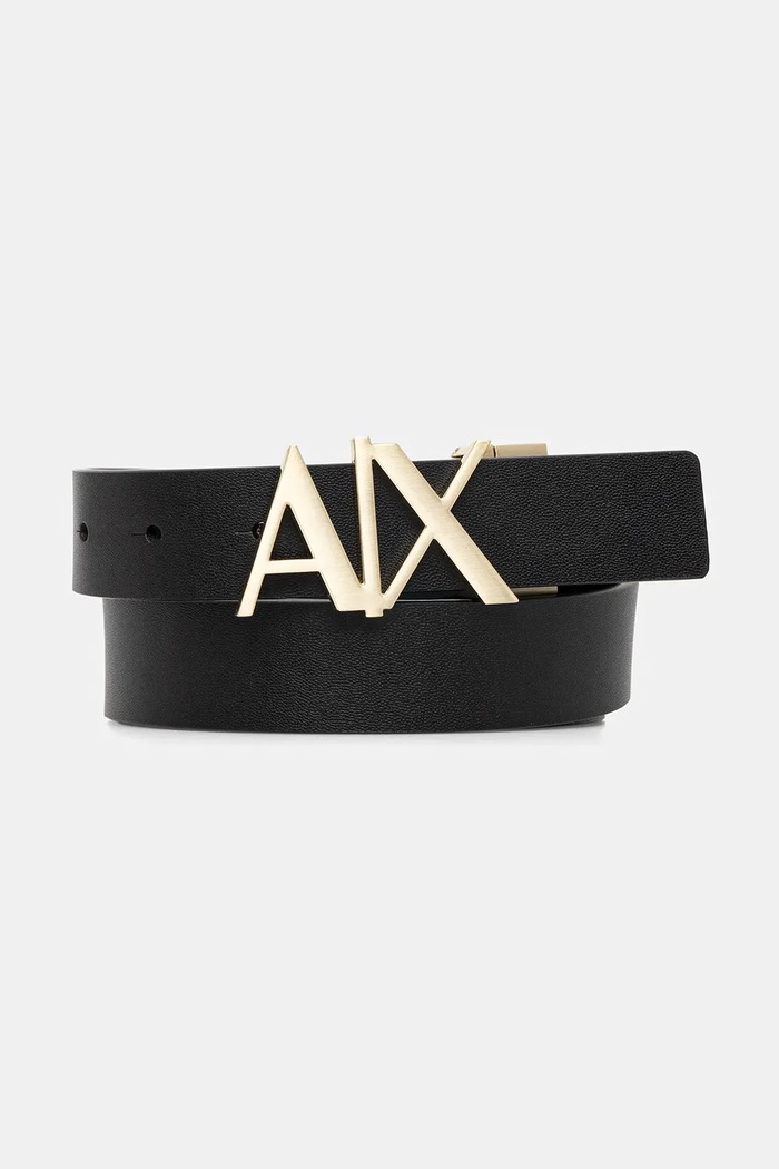 Oboustranný kožený pásek Armani Exchange černá 951017.CC505.NOS