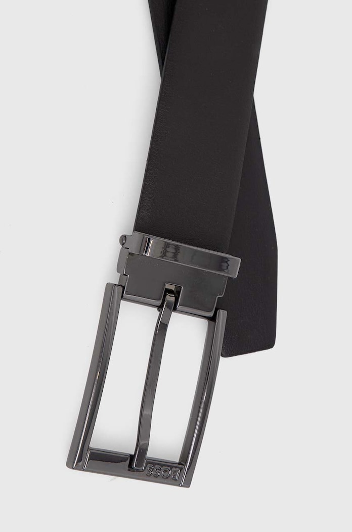 Accesorii BOSS curea de piele cu două fețe 50479704 negru
