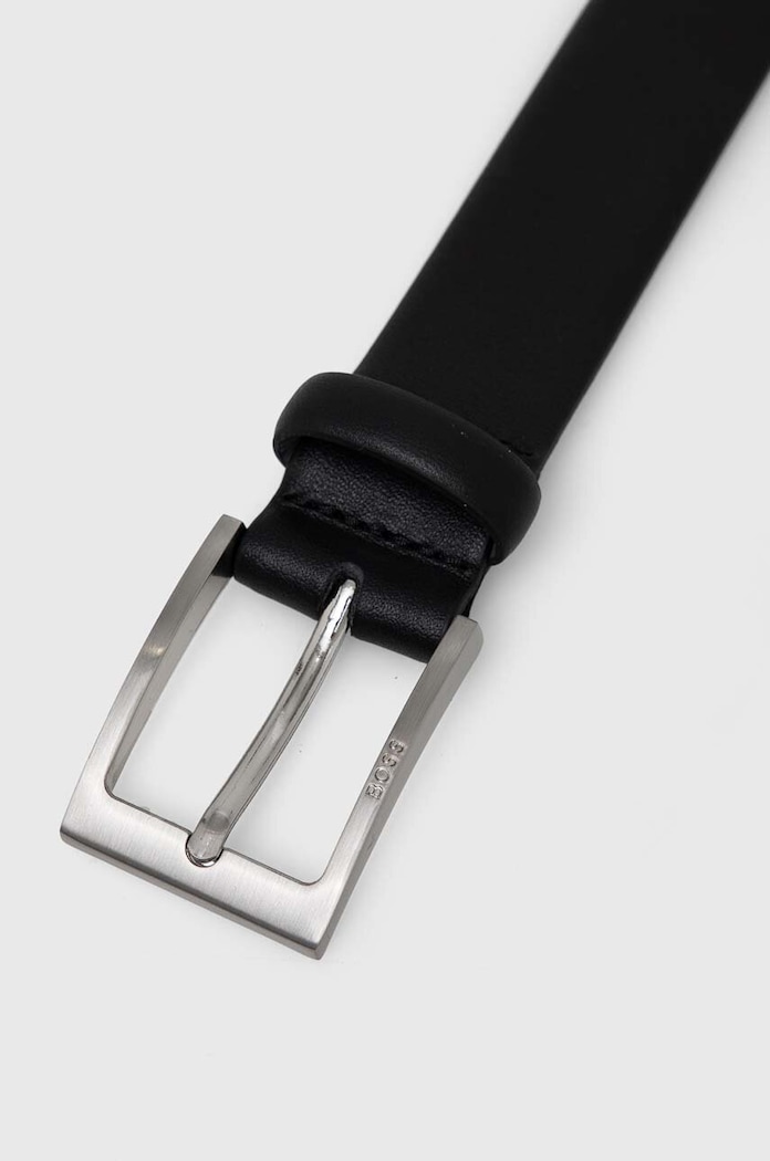 Kožený pásek BOSS 50481068 černá AA00