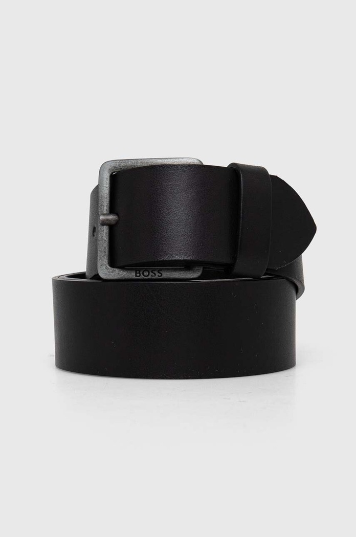 BOSS curea de piele negru 50481096
