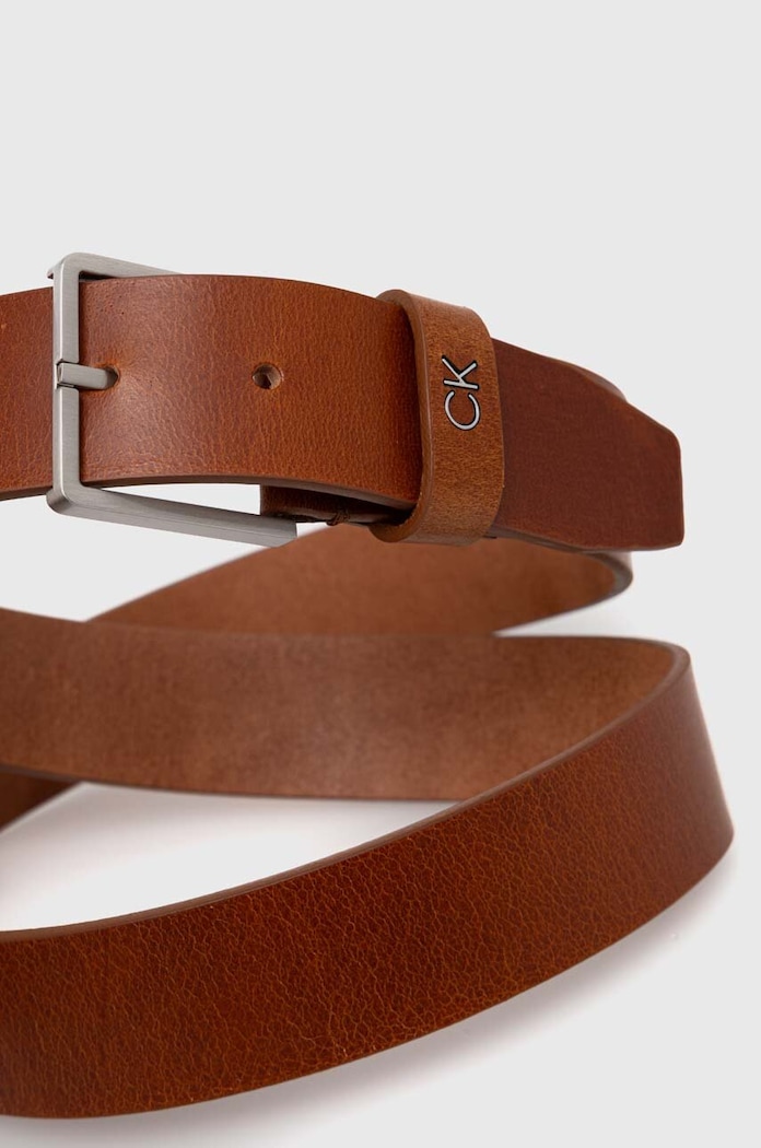 Calvin Klein pasek skórzany K50K510083 brązowy AA00