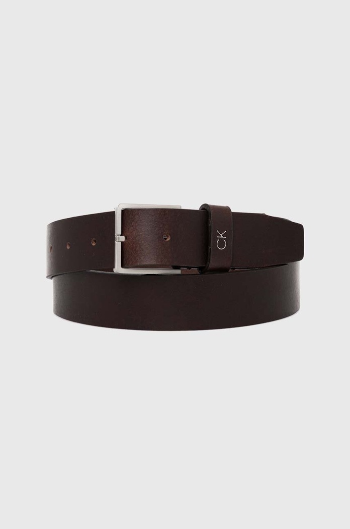 Calvin Klein pasek skórzany brązowy K50K510083