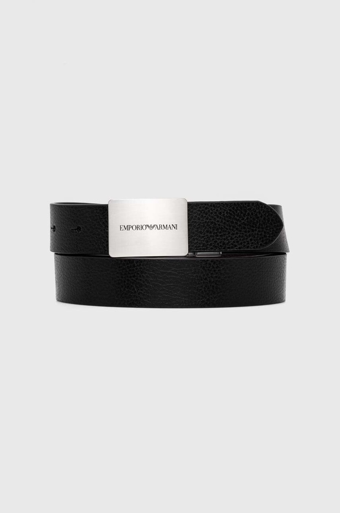 Kožený opasok Emporio Armani Y4S563.Y737E.NOS čierna AA00