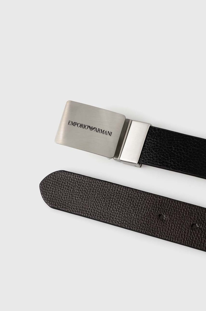 Doplnky Kožený opasok Emporio Armani Y4S563.Y737E.NOS čierna