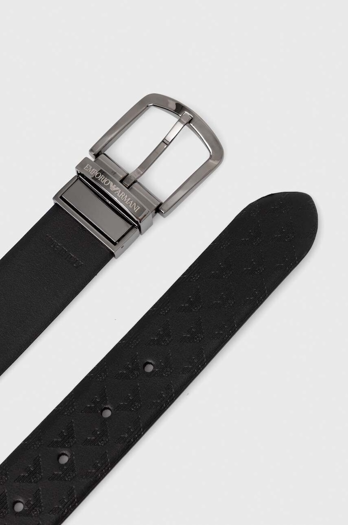 Emporio Armani kifordítható bőröv Y4S074.YKL2J.NOS fekete AA00