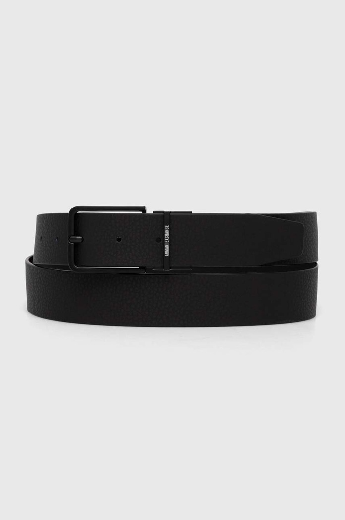Armani Exchange pasek skórzany dwustronny 951394.4R850.NOS czarny AA00
