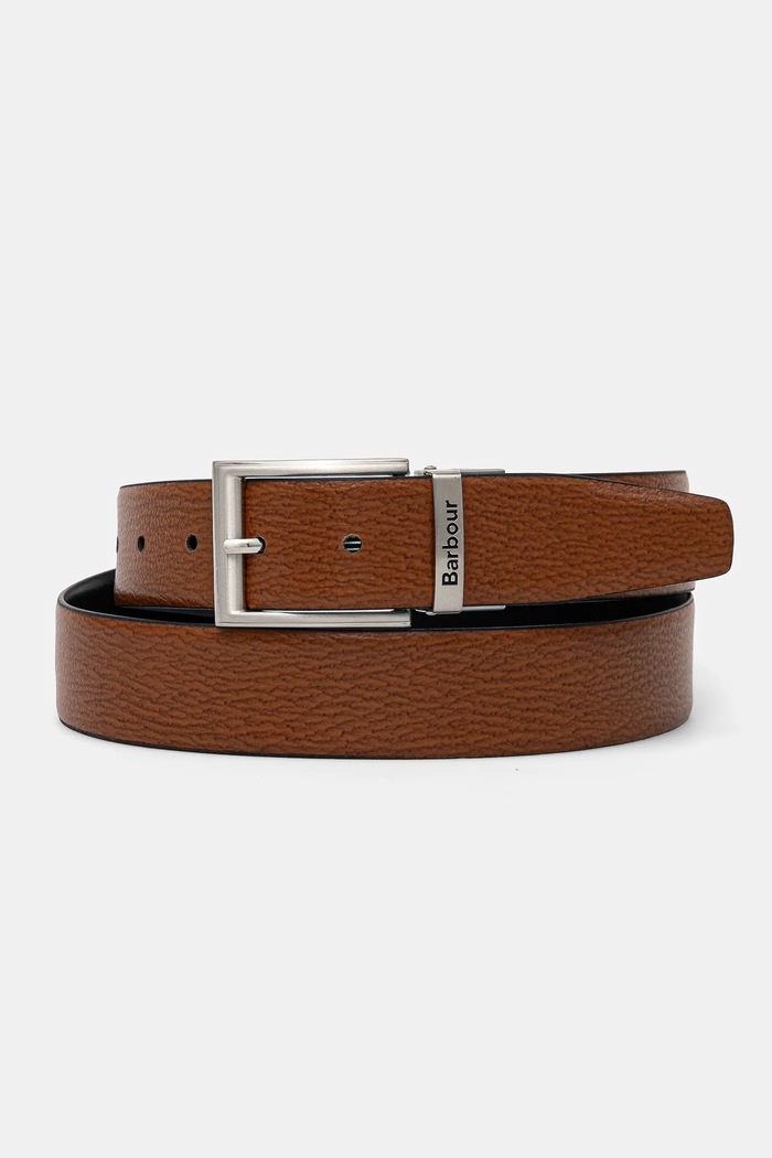 Kožni remen Barbour MAC0455 crna AA00