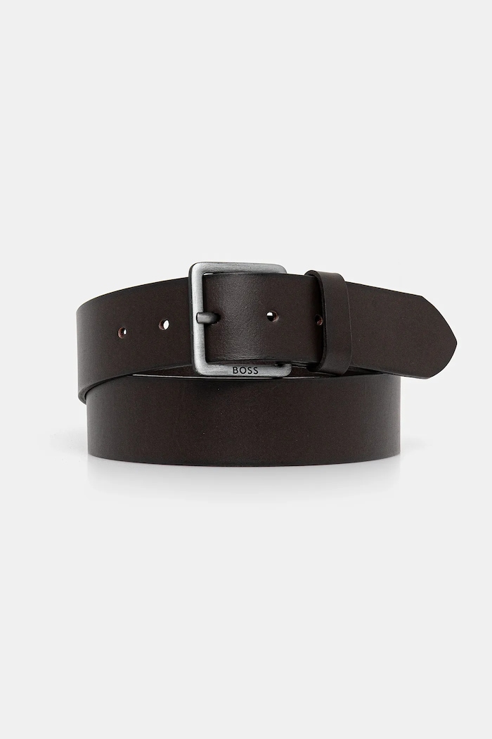 BOSS curea bărbătească din piele Jeeko_Sz40 Planet friendly maro 50541165