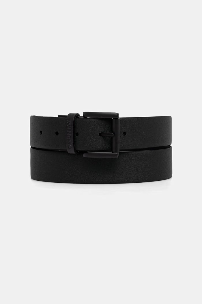 Valentino Bags pasek dwustronny męski skórzany LITECH czarny VCP8BJ01