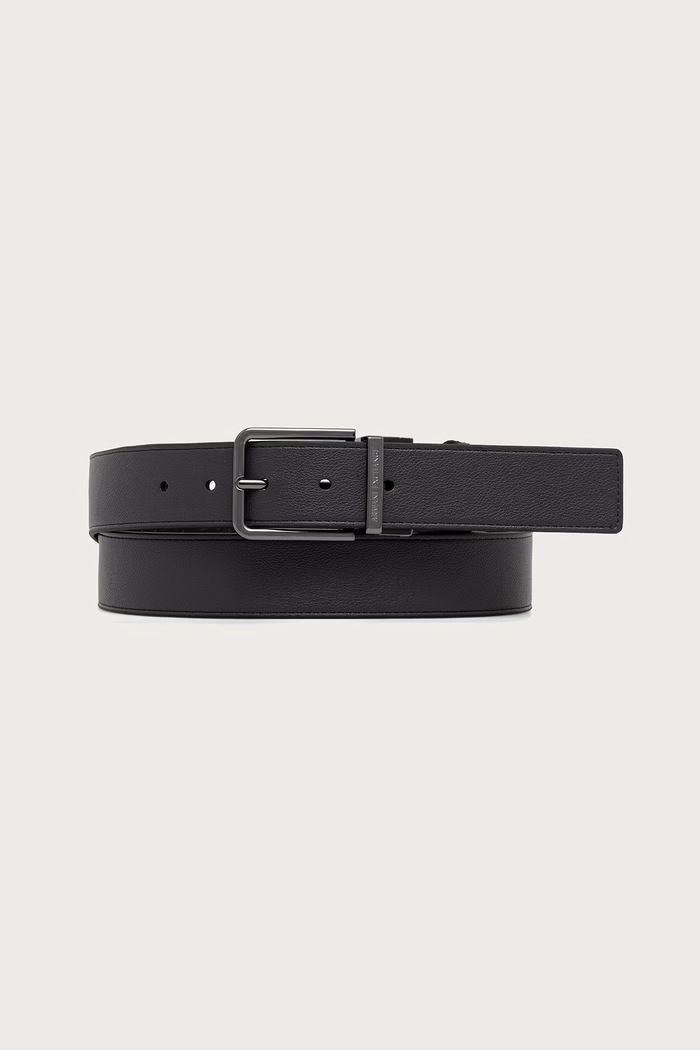 Armani Exchange двусторонний ремень для мужчин из искусственной кожи XM003184.AF26719.NOS чёрный AA00