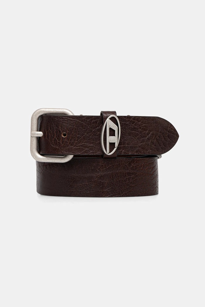 Diesel curea de piele OVAL D LOGO B-1DR OVAL D maro X10314.PS681