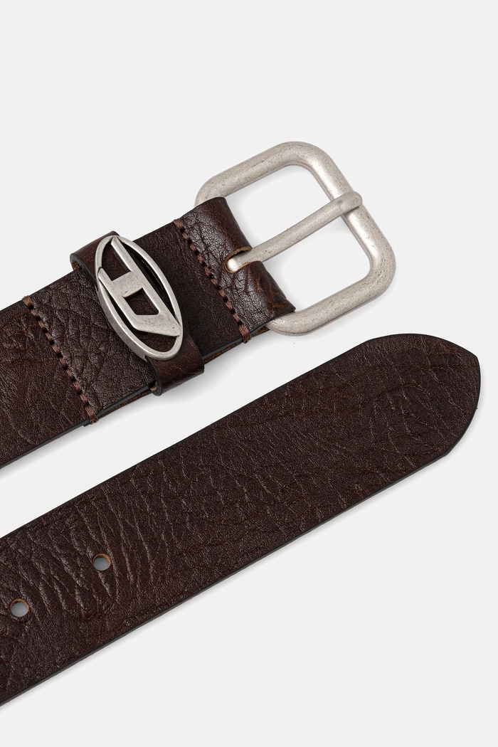 Diesel curea de piele OVAL D LOGO B-1DR OVAL D X10314.PS681 maro AA00