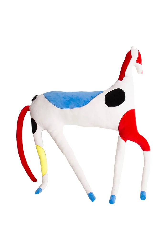 Helio Ferretti Pernă decorativă Abstract Horse multicolor 122753