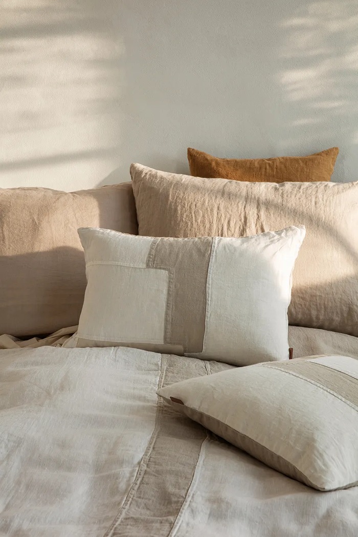 Obývací pokoj a ložnice Dekorativní polštář ferm LIVING Part 1104265606 bílá