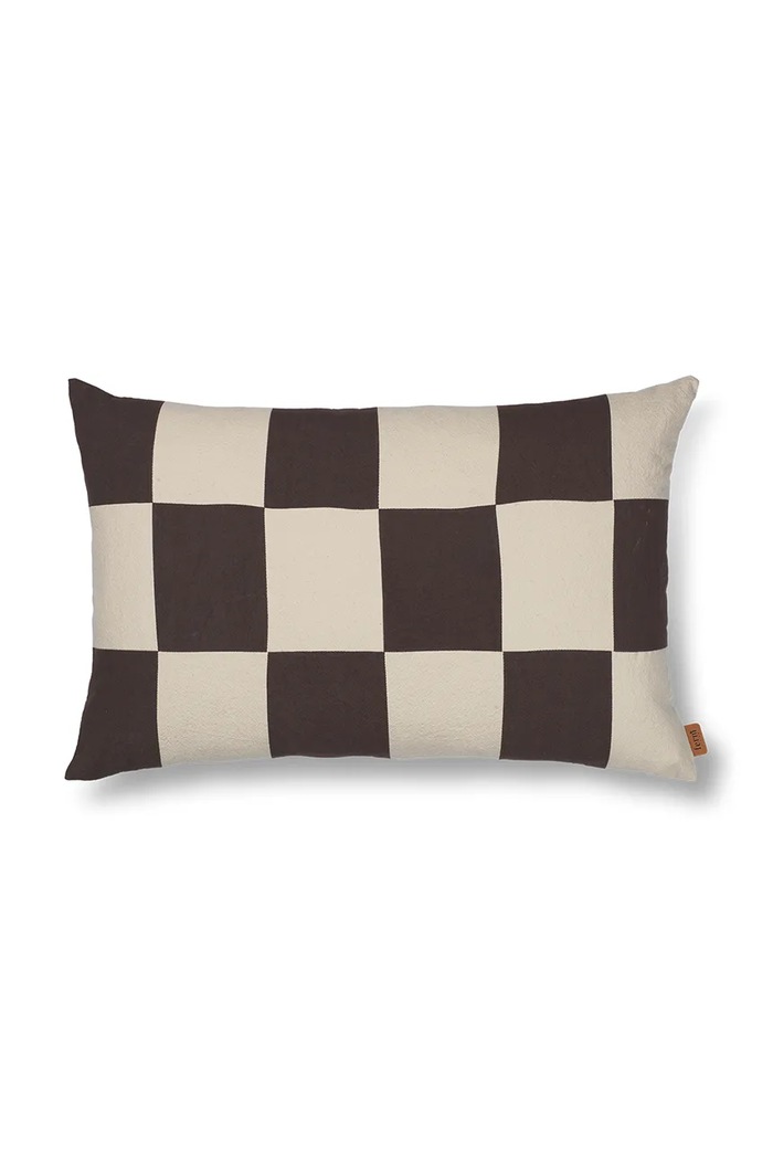 Dekorativní polštář ferm LIVING Fold Patchwork Cushion hnědá 1104268648