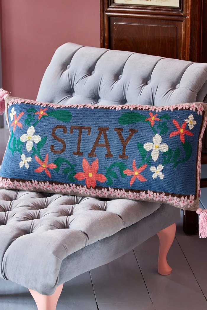 Rice perna decorativă 35 x 70 cm CSREC.STAY albastru AA00