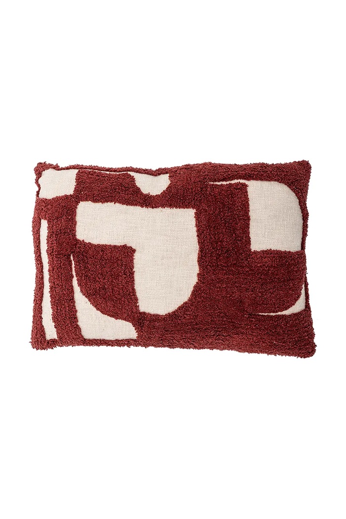 Διακοσμητικό μαξιλάρι Bloomingville Olica 60 x 40 cm κόκκινο 82062794