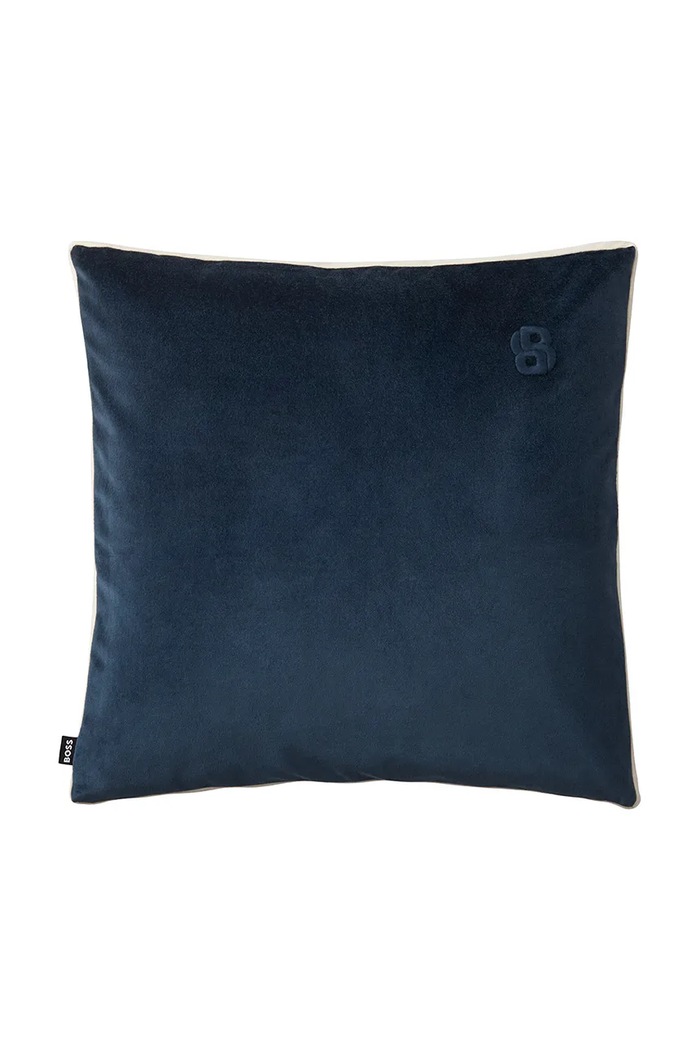 BOSS față de pernă din bumbac BVELVET Midnight 43 x 43 cm bleumarin 1060393