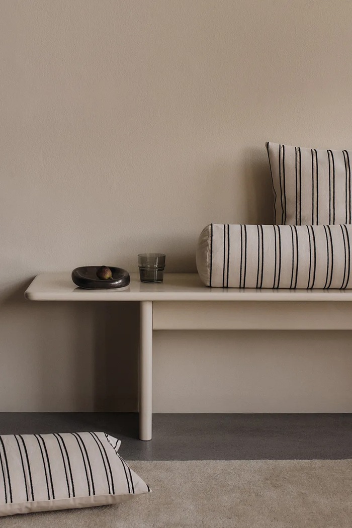 Гостиная и спальня Хлопковая наволочка ferm LIVING Twill 60 x 40 cm 1104272066 белый