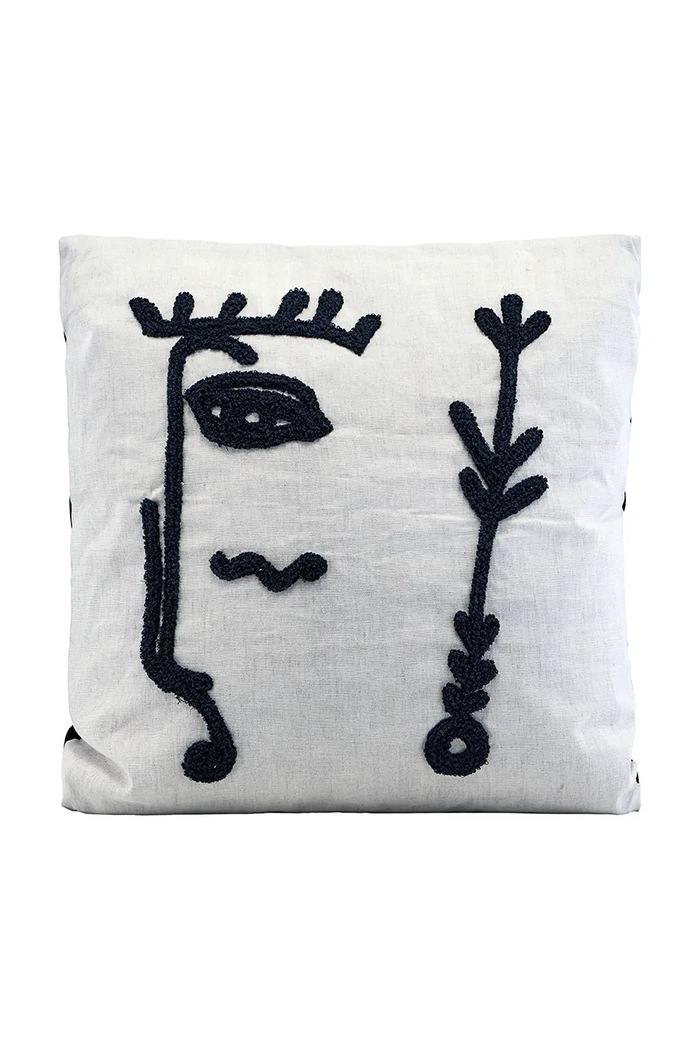 Dekoratívna bavlnená obliečka na vankúš House Doctor HDIngo 50 x 50 cm biela 203533110