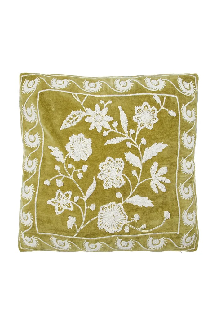 House Doctor față de pernă decorativă din bumbac HDRica 50 x 50 cm verde 900001574
