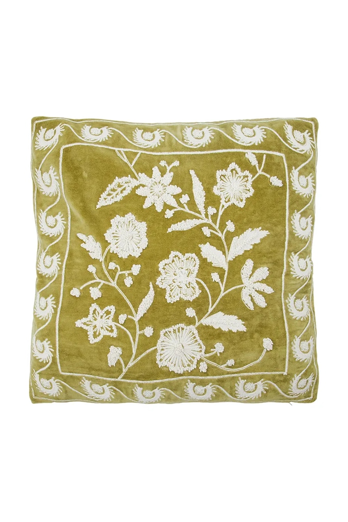 House Doctor față de pernă decorativă din bumbac HDRica 50 x 50 cm verde 900001574