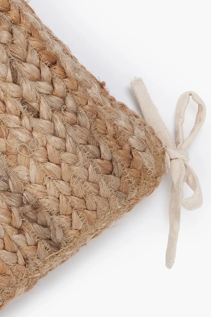 Calma House jastuk za stolicu od jute 40 x 40 x 4 cm URAL.40G.NAT bež AA00