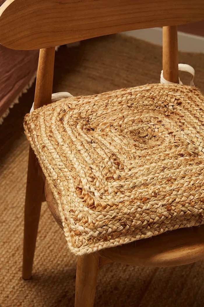 Calma House jastuk za stolicu od jute 40 x 40 x 4 cm URAL.40G.NAT bež