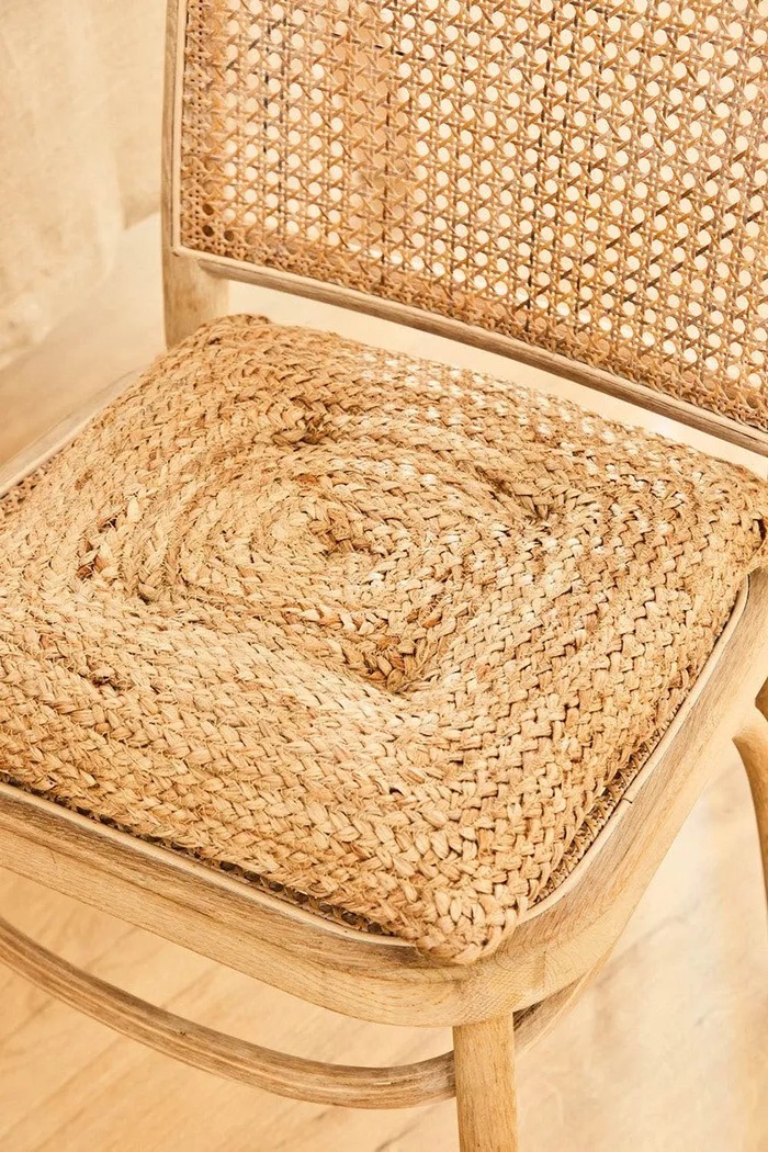 Calma House jastuk za stolicu od jute 40 x 40 x 4 cm URAL.40G.NAT