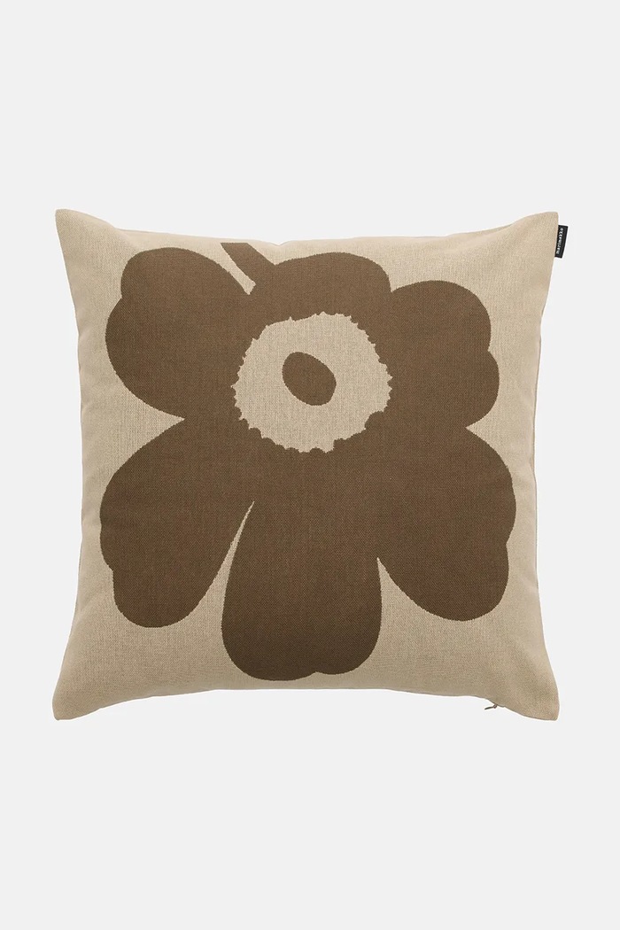 Marimekko Poszewka na poduszkę dekoracyjna bawełniana 50 x 50 cm beżowy 076037.190