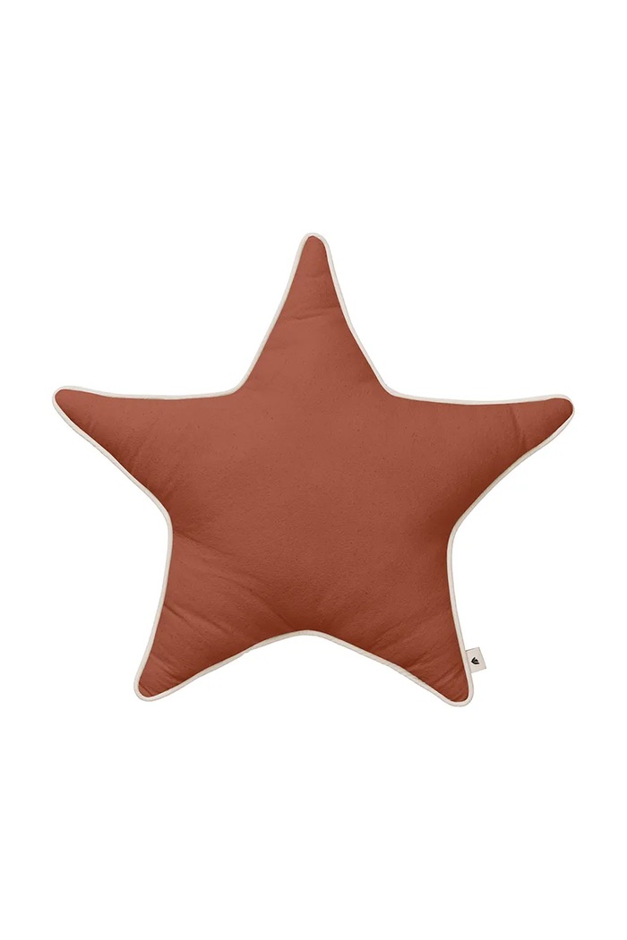 Ferm Living poduszka dekoracyjna bawełniana 48 x 48 x 8 cm pomarańczowy 1104273197