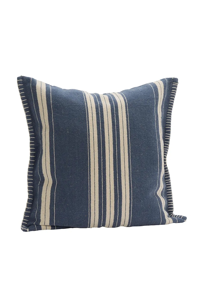 Madam Stoltz față de pernă decorativă cu bumbac 50 x 50 cm albastru JOCU2853
