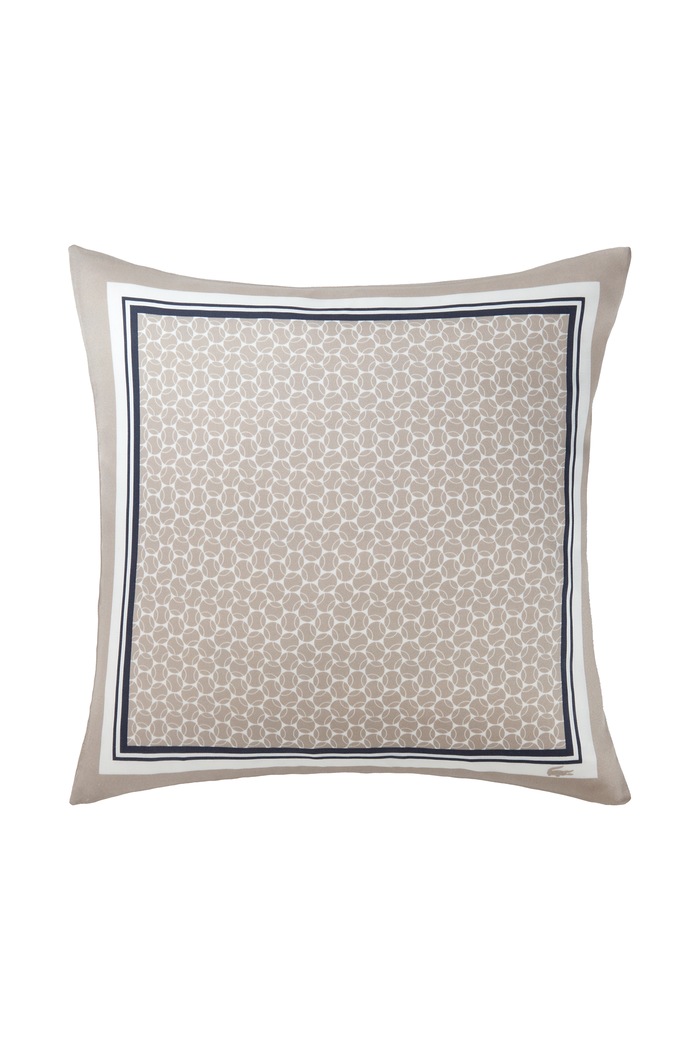 Lacoste Poszewka na poduszkę dekoracyjna z jedwabiem LTENNISB Beige 45 x 45 cm beżowy 1074729.