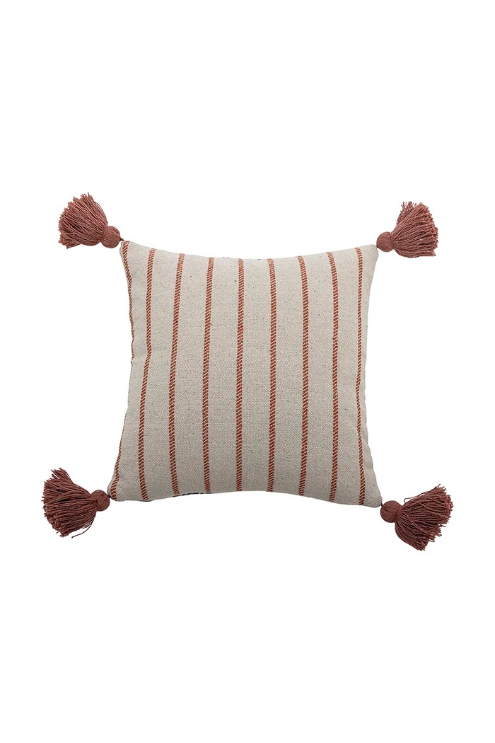 Bloomingville Poduszka dekoracyjna z bawełną 45 x 45 cm 82063538 multicolor AA00