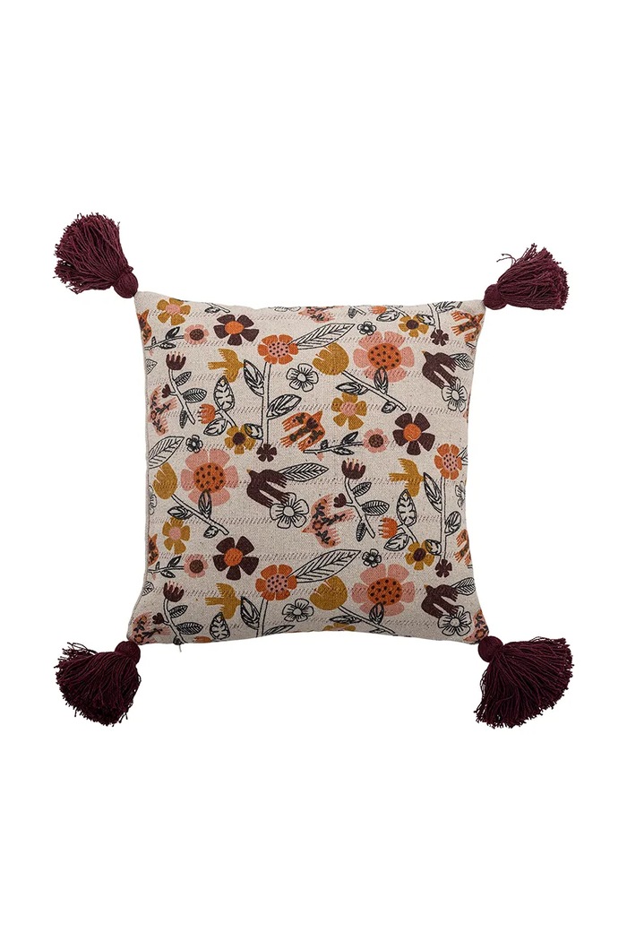 Bloomingville Poduszka dekoracyjna z bawełną 45 x 45 cm multicolor 82073259