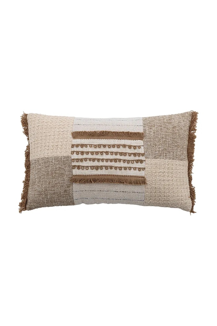 Bloomingville Poduszka dekoracyjna bawełniana 50 x 30 cm beżowy 82073240
