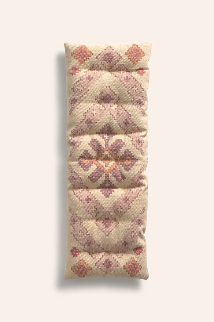 Calma House materac dekoracyjny na ławkę bawełniany 40 x 120 x 4 cm multicolor AISHA4ROS