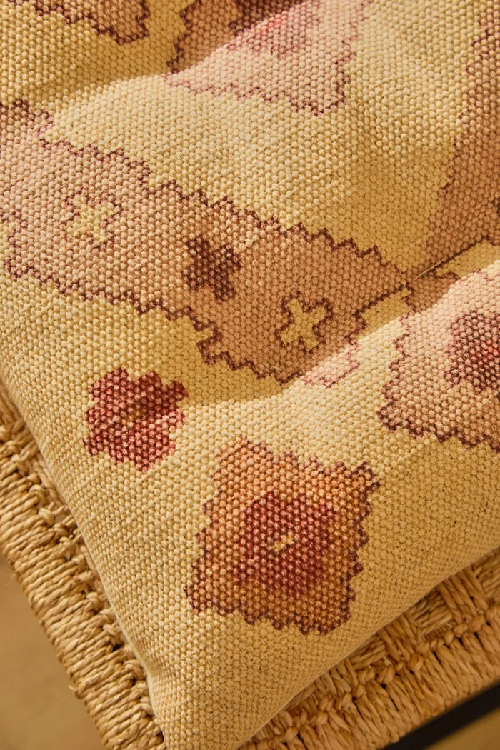 Salon i sypialnia Calma House materac dekoracyjny na ławkę bawełniany 40 x 120 x 4 cm AISHA4ROS multicolor