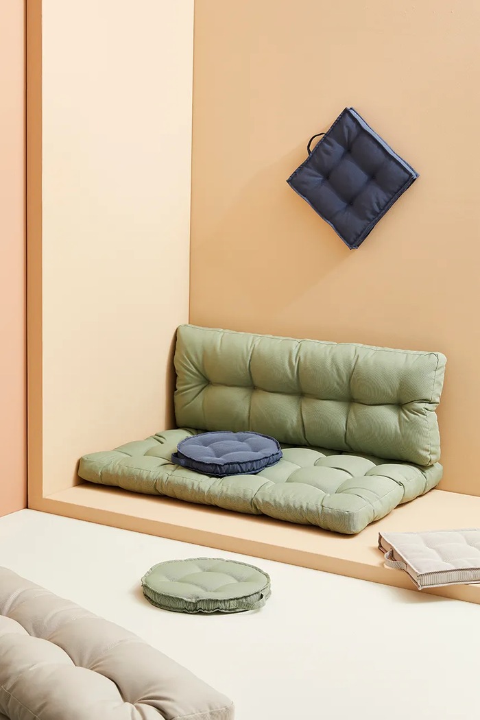 Bizzotto pernă decorativă din plastic 40 x 4 cm verde 806705