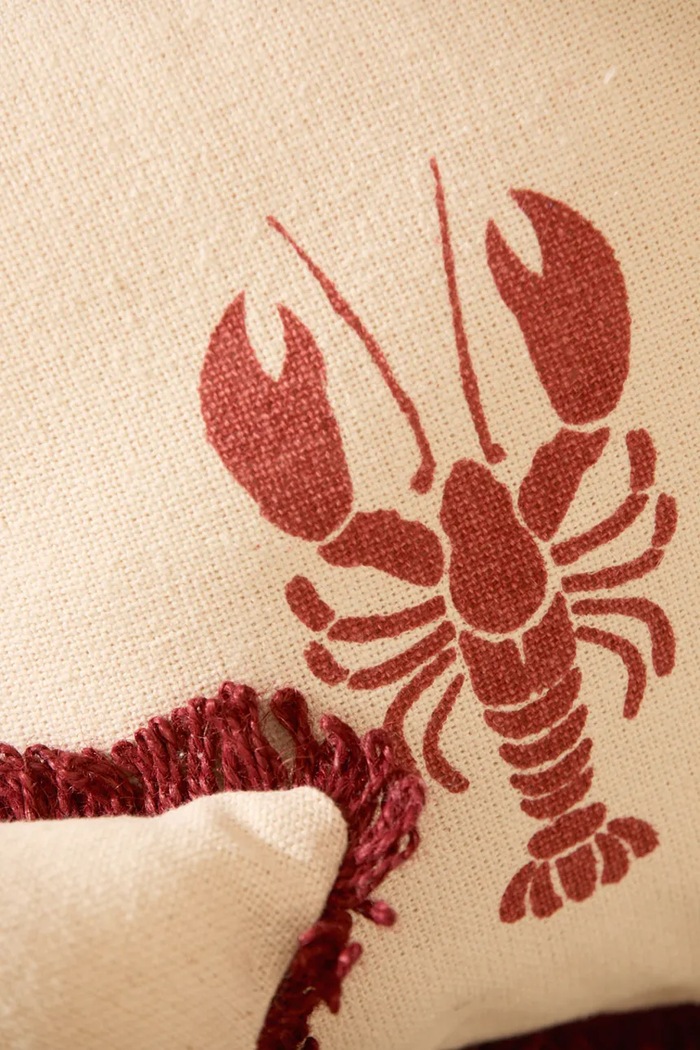 Calma House poduszka dekoracyjna bawełniana 32 x 32 cm czerwony LOBSTER.R32.ROJ