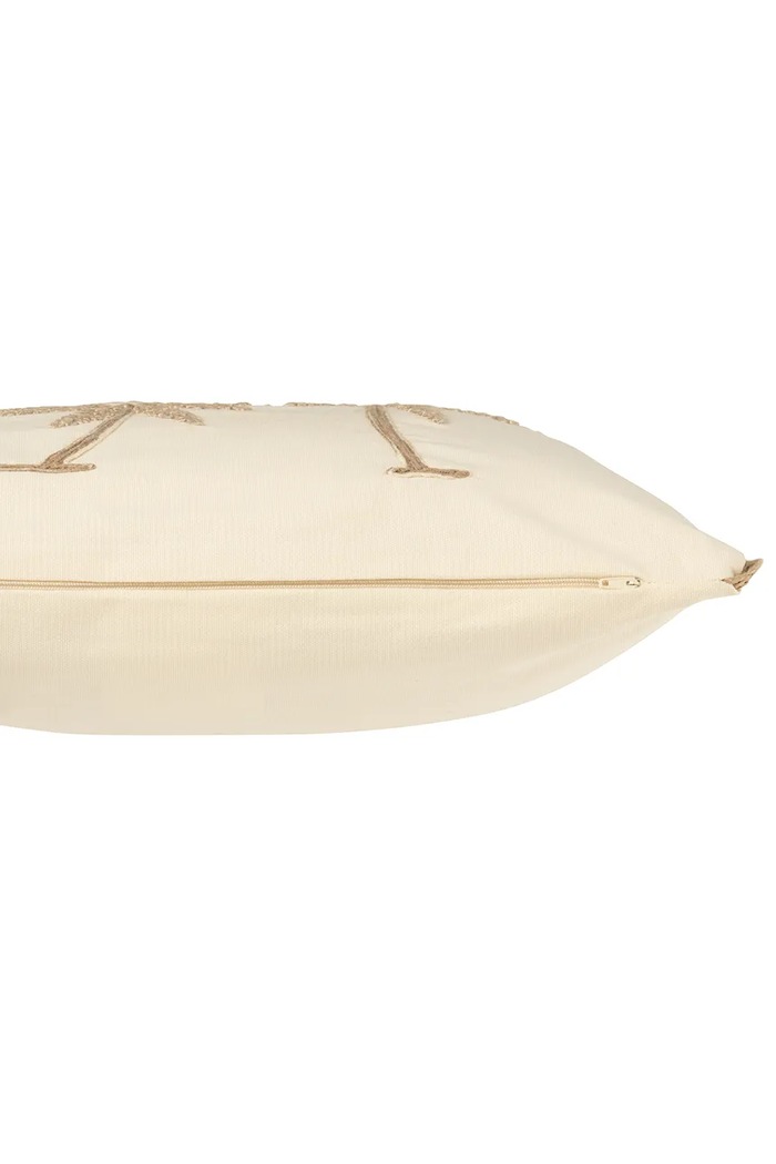 Living și dormitor J-Line pernă decorativă cu bumbac 45 x 30 x 15 cm 51683 bej