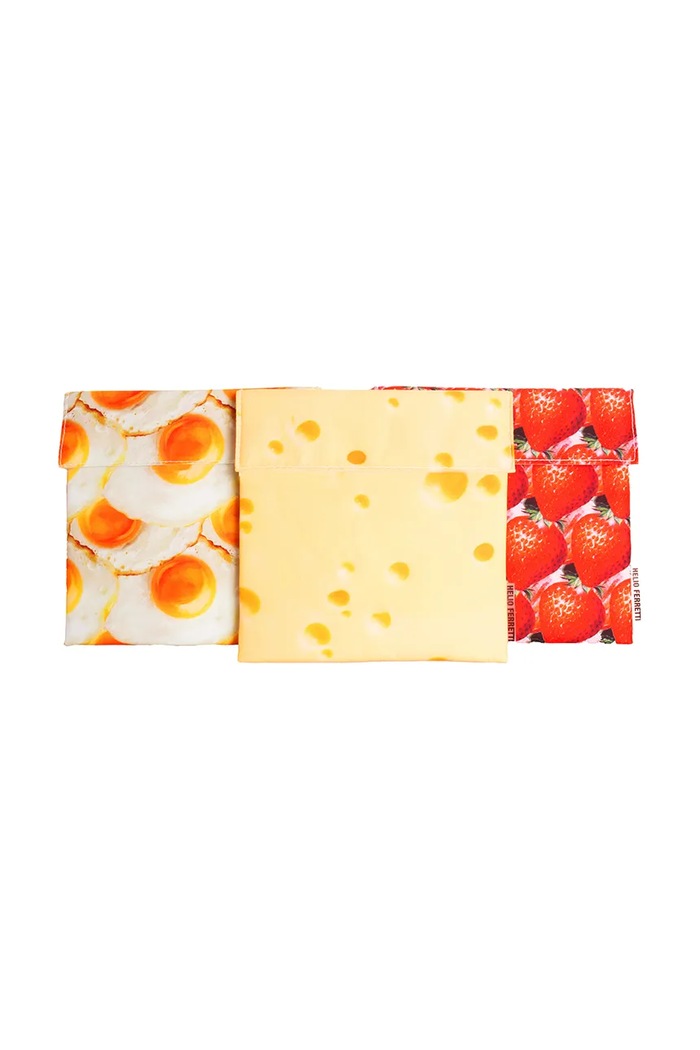 Helio Ferretti Pungă cu gustări Fried Egg 18 x 18 cm 122721 multicolor AA00