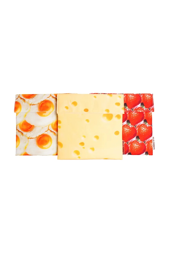 Helio Ferretti Pungă cu gustări Fried Egg 18 x 18 cm 122721 multicolor AA00