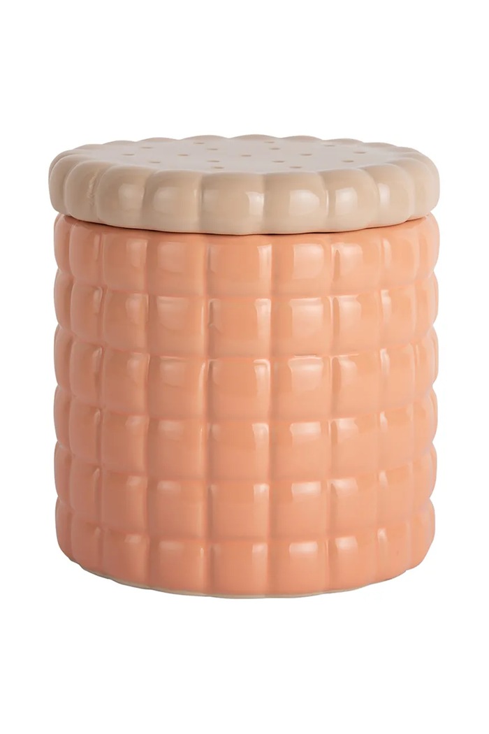 Present Time recipient cu capac Jar Biscuit Box 15 cm portocaliu PT3981LO