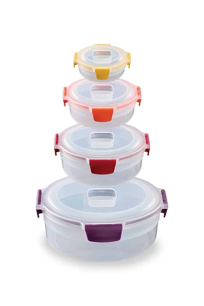 Joseph Joseph zestaw pojemników do przechowywania z pokrywkami Nest Lock 1,6 / 0,67 / 0,38 L 4-pack multicolor 1000015